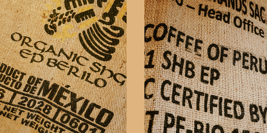 Coffee bag detail Coffee bag detail